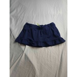 Title Nine Athletic Skirt Skorts Womens Small Navy Blue Tennis Golf Ruffle Hem